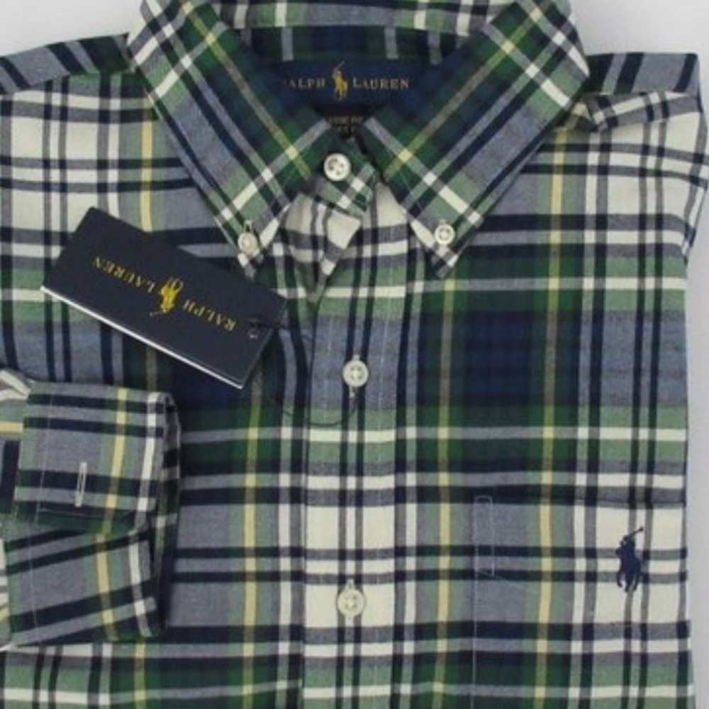 Polo Ralph Lauren Men’s Classic Fit Performance Flannel Long Sleeves Shirt Small